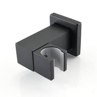 cadeninc Single-Handle Wall Mount Roman Waterfall Tub Faucet with Hand Shower in Matte Black MS-LQBB-12MB