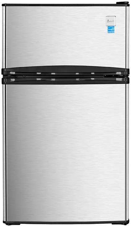 Avanti Compact 2 Door Refrigerator - Stainless Steel 18.5 Inch