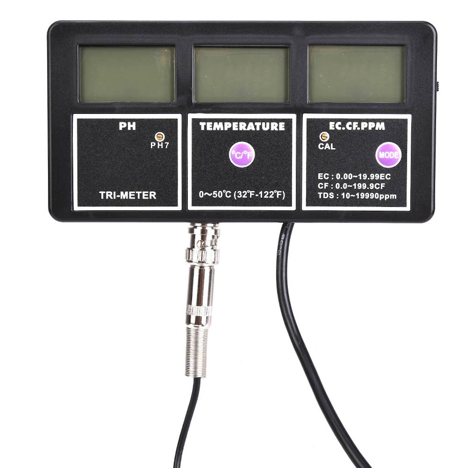 Ph-116 Water Quality Tester Monitor Ph Meter Multi-parameter Meter For Test Ph / Temperature / Ec / Cf / Mv / Tds110v Us Plug