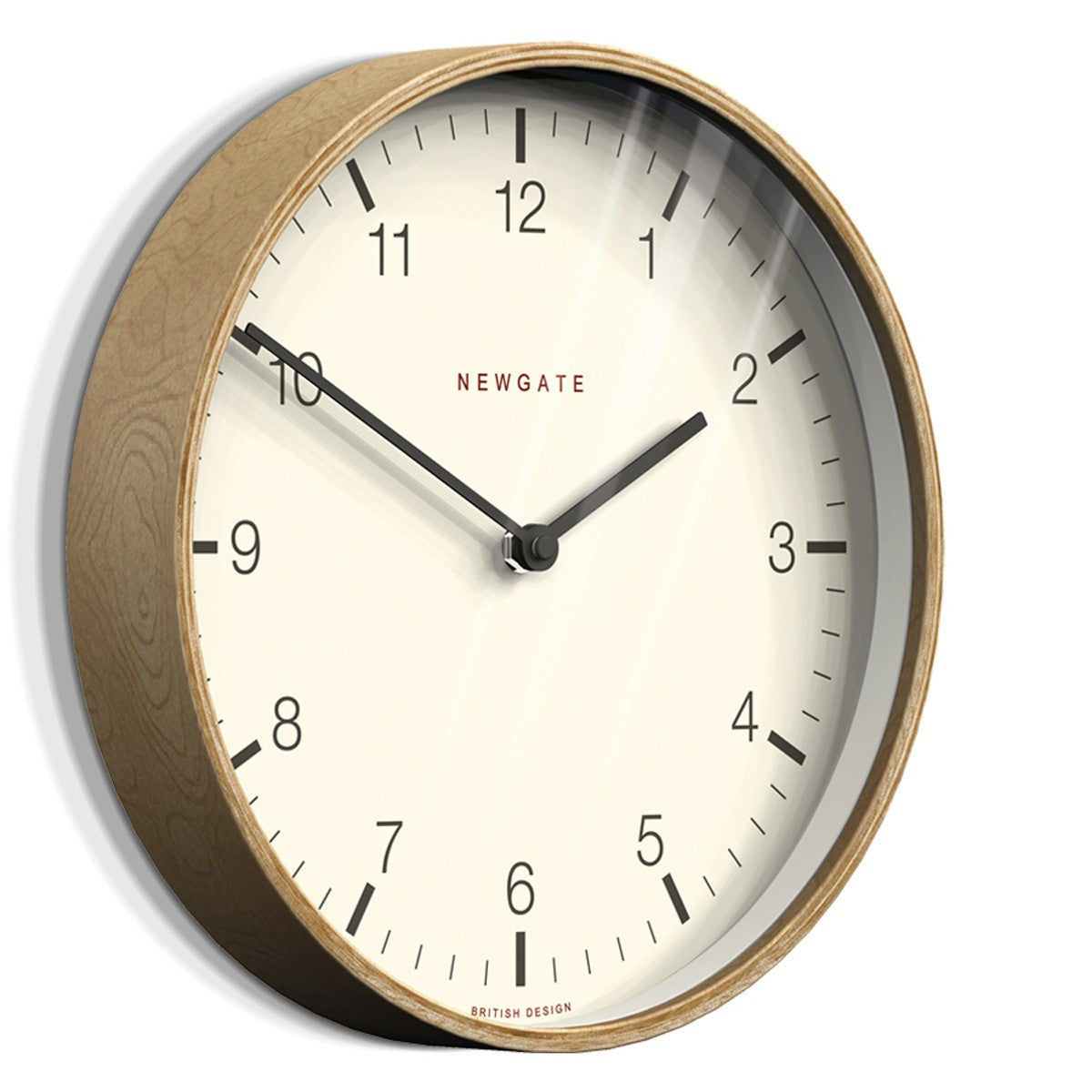 Mr Clarke Clock Pale Wood Arabic