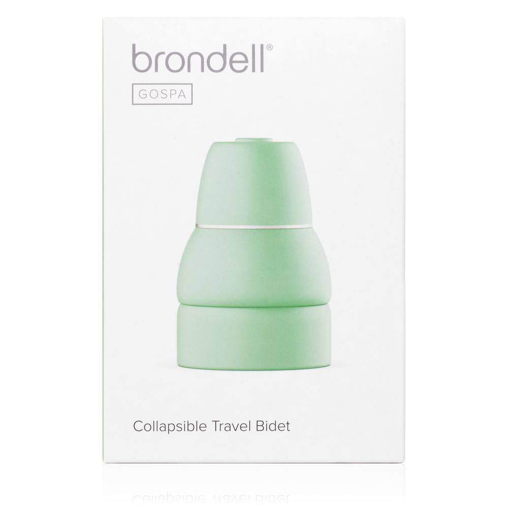 Brondell GoSpa Collapsible Portable Travel Bidet with Retractable Nozzle in Green GS-60GRN