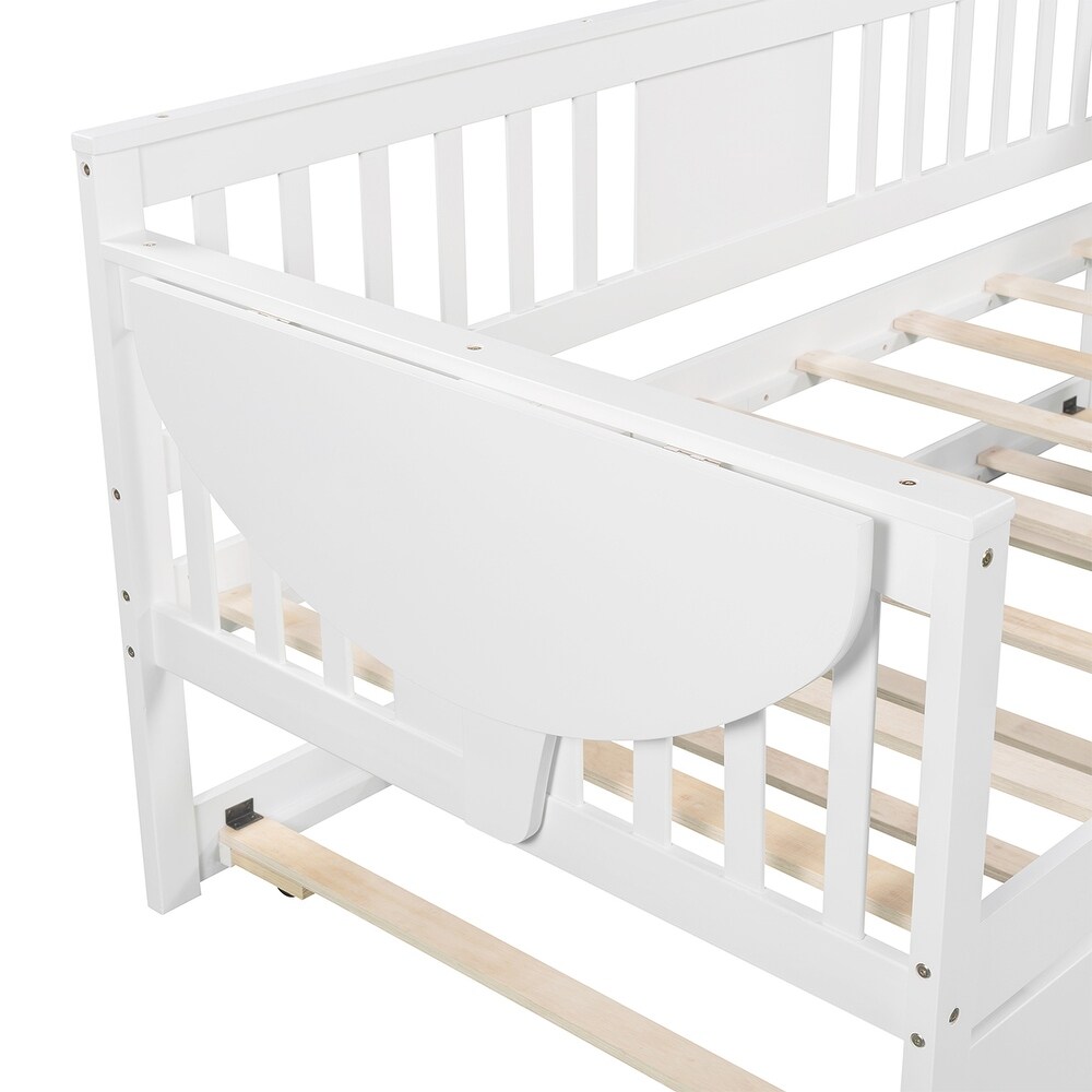 Merax Wooden Daybed with Twin Trundle Bed