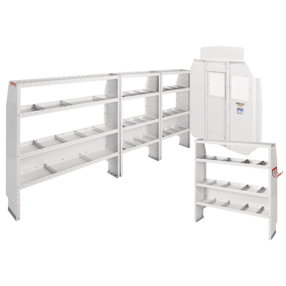 Commercial Shelving Package for High Roof, 170 Inch Wheel Base Mercedes-Benz Sprinter Vans