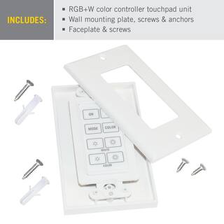 Armacost Lighting LED Dimmers Wireless Wall Mount Touchpad for RGB Plus W 733220