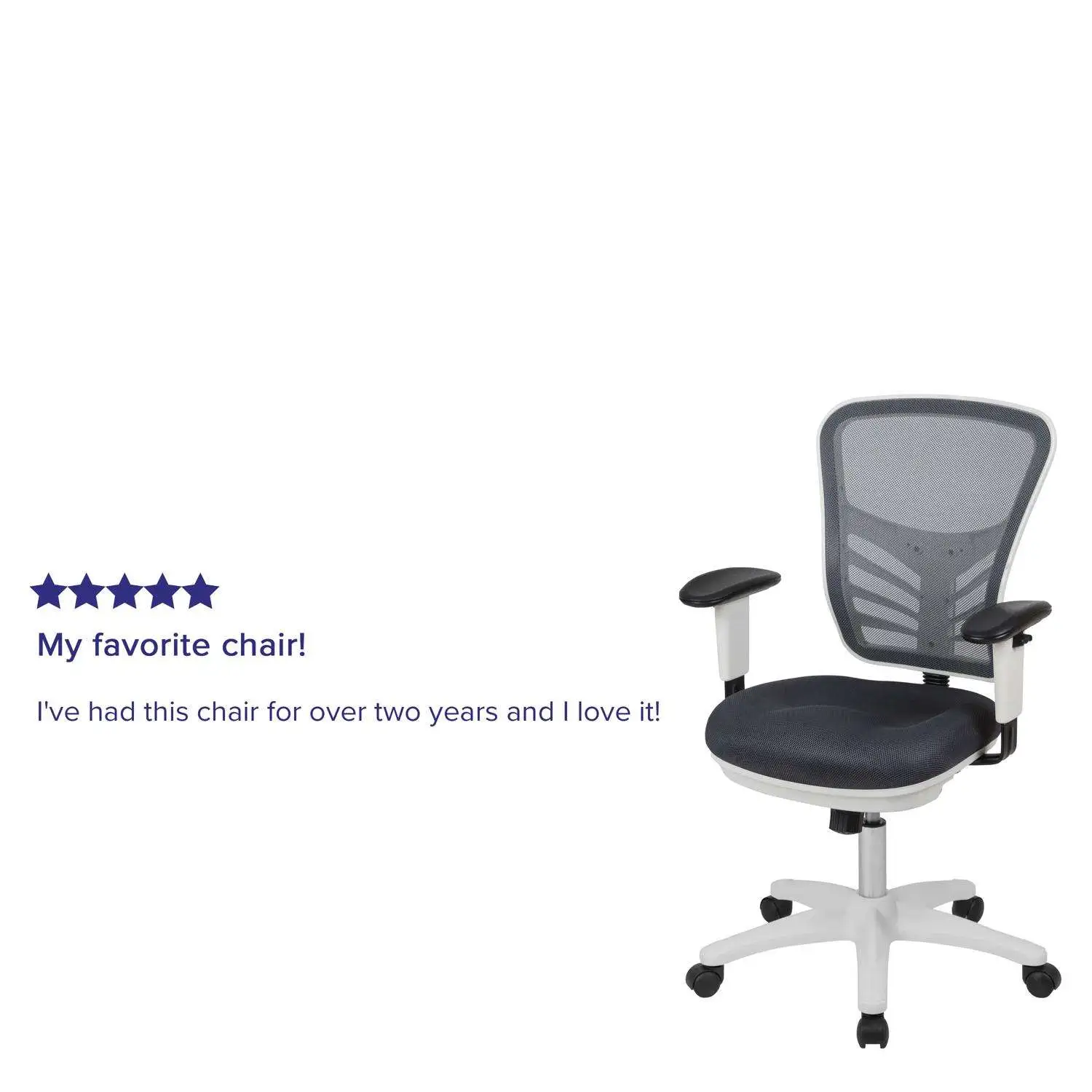 Dark Gray Mesh Office Chair