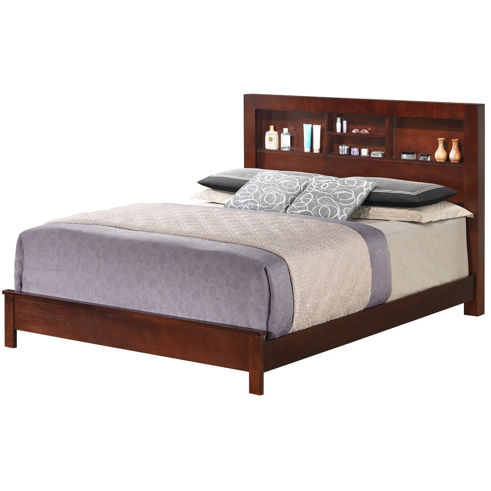 Burlington King Platform Bed with Storage Shelves