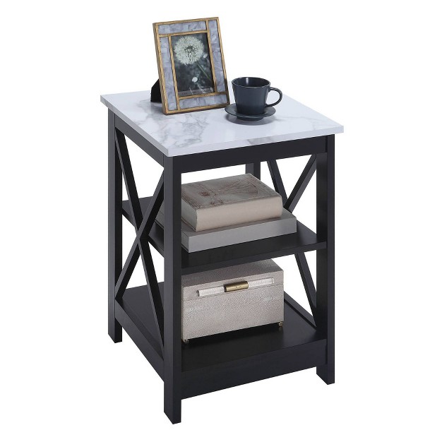 Breighton Home Xavier End Table With Open Shelves