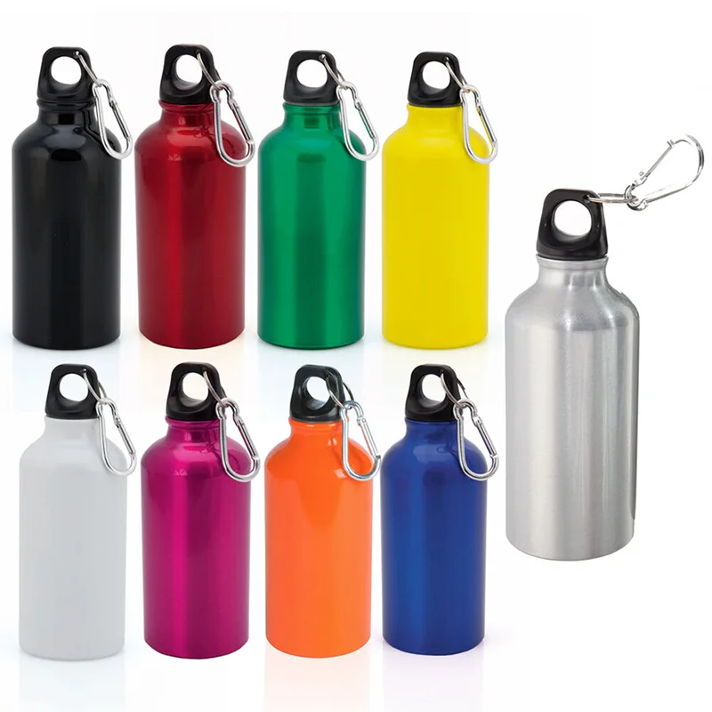 Lightweight 400ML Aluminum Bike Water Bottle with Twist  Lid Buckle for Camping