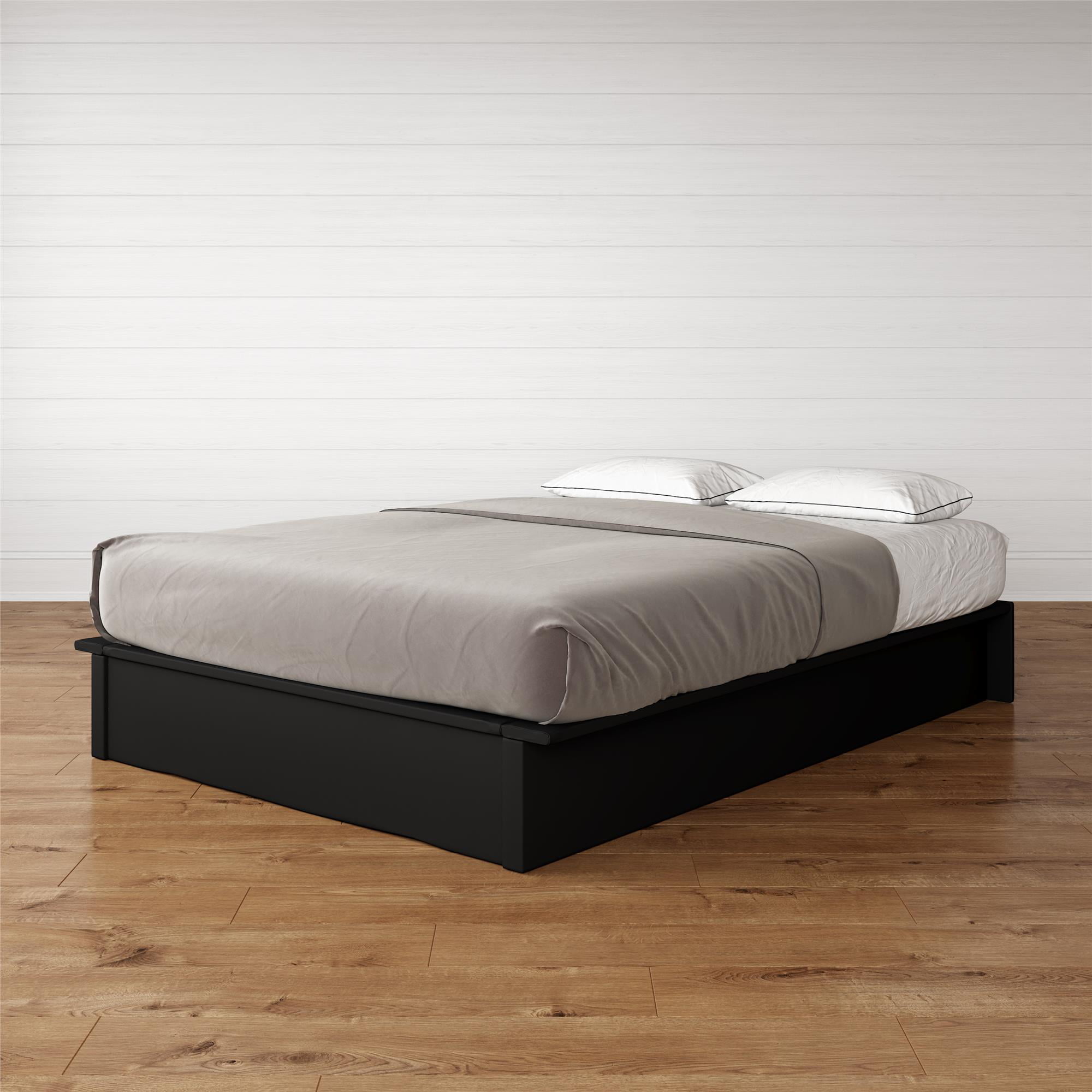 DHP Maven Upholstered Bed, Queen, Black