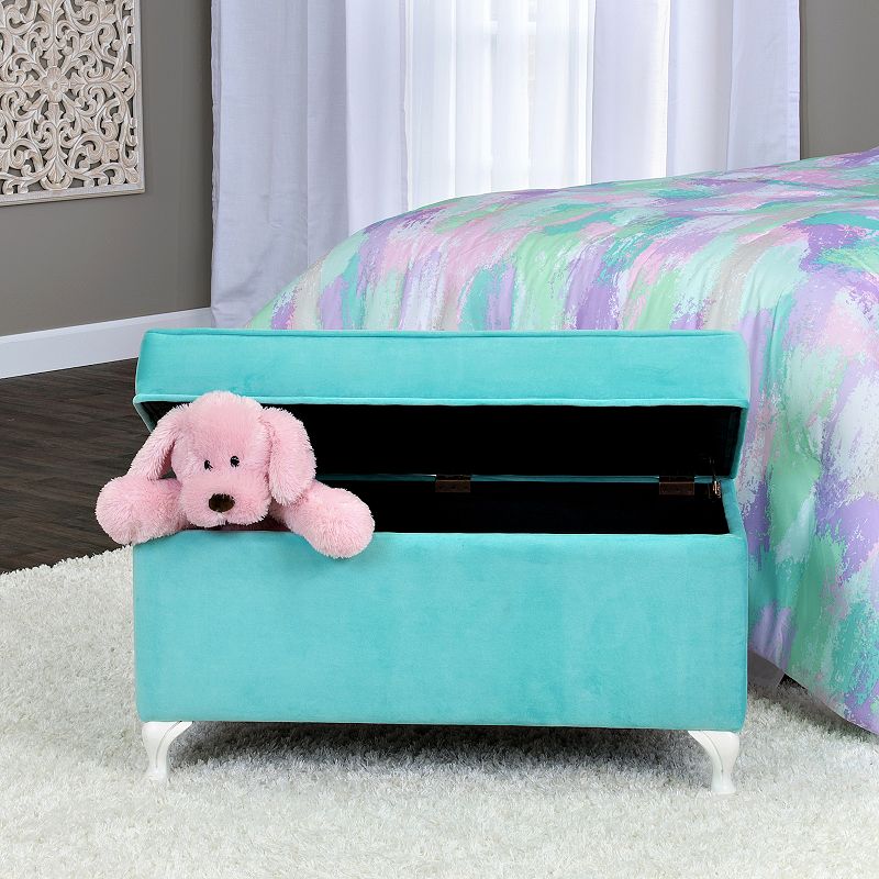 HomePop Diva Velvet Storage Bench