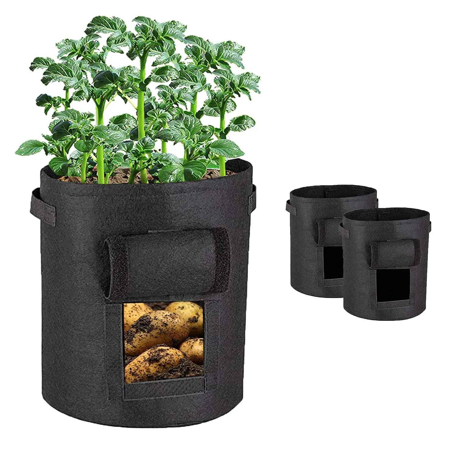 Control Felt  Plant Pot For Gardening Supplies Grow BagNnon Woven 8 Gallon