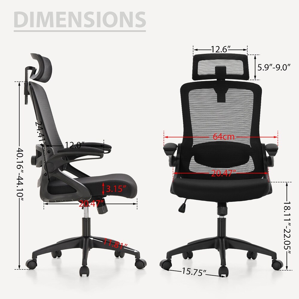 Ergonomic Mesh Office Desk Chair with High Back  360° Swivel Executive Computer Chair