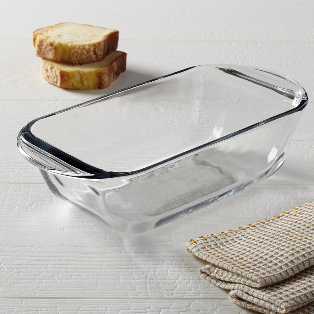 Anchor Hocking Bakeware Essentials Clear Glass Loaf Pan, 1.5 Quart Capacity