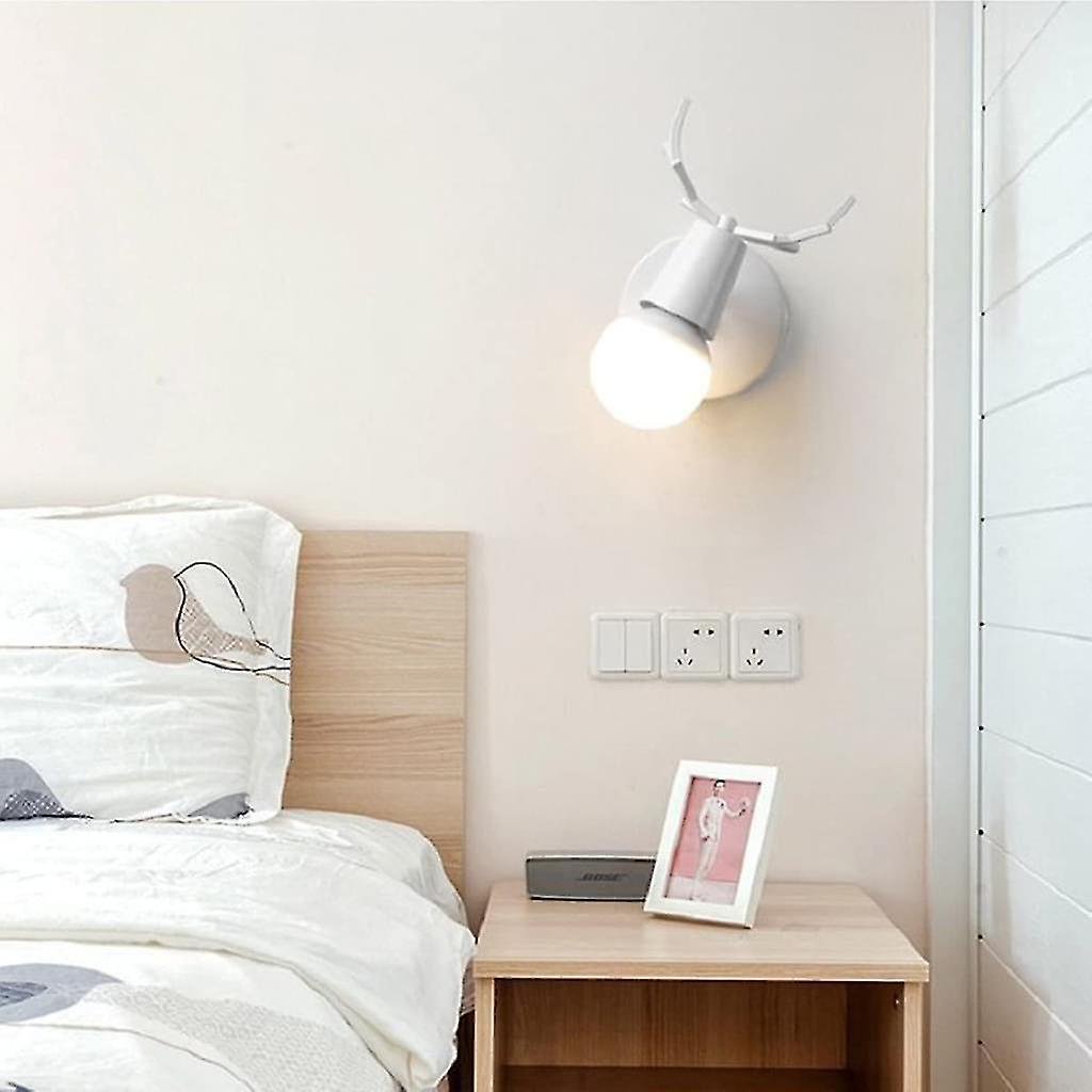 Creative Wall Light Modern Base Deer Head Nordic Style For Bedroom