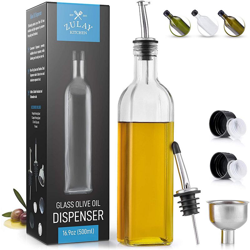 Olive Oil Dispenser Bottle with Accessories