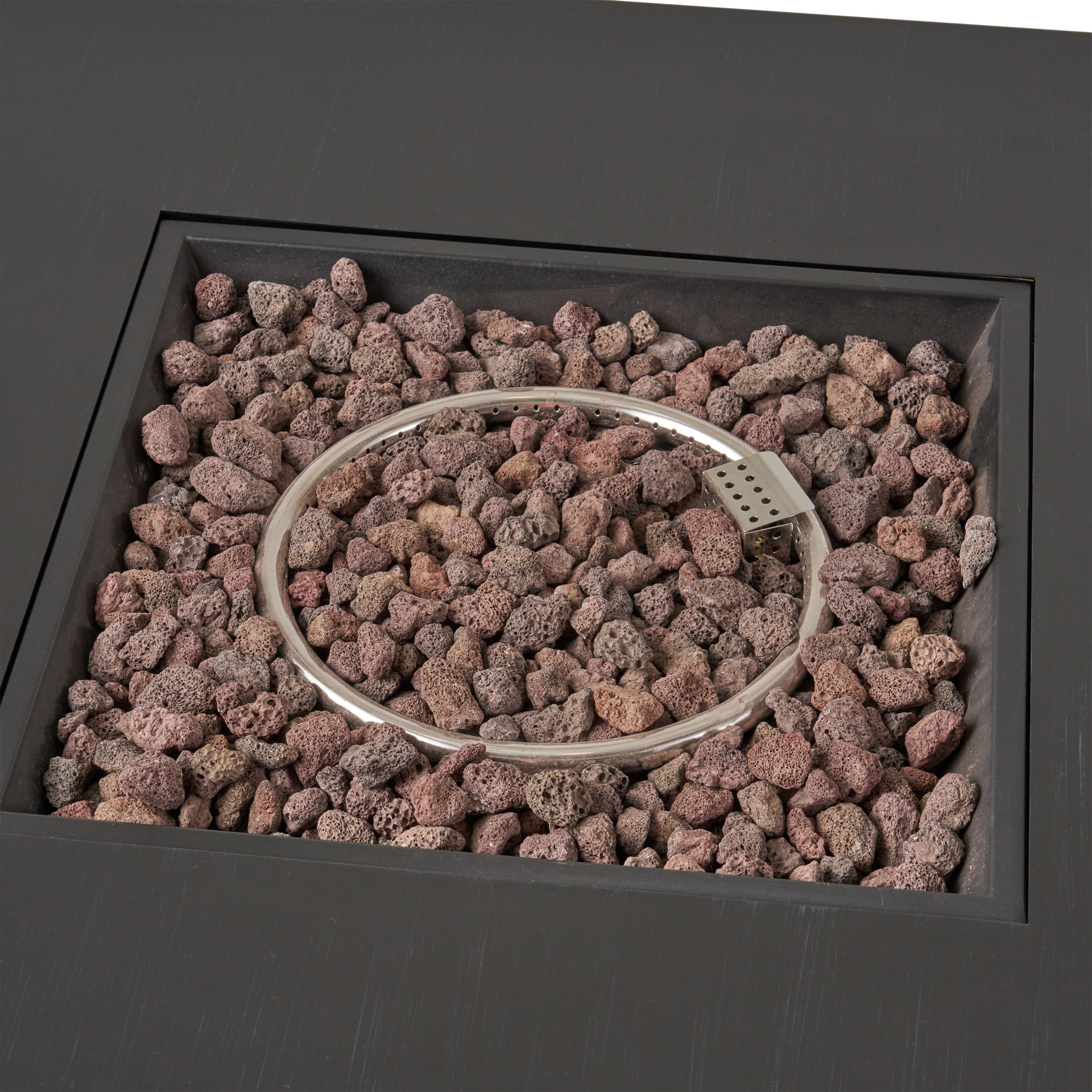 Jasmine Outdoor 50,000 BTU Square Fire Pit (No Tank Holder)