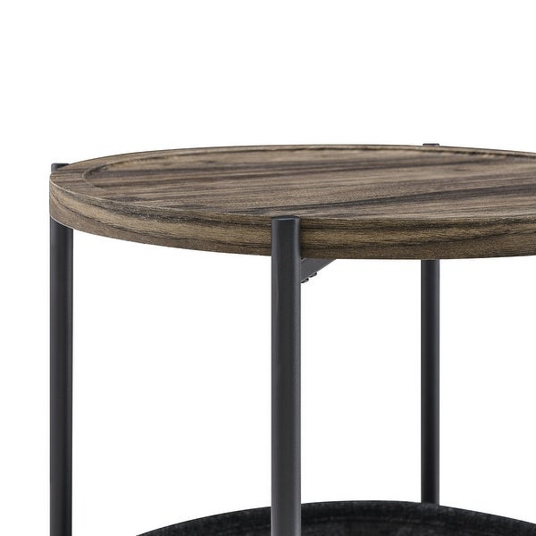 Modern Accent End Table/Side/Leisure Table Tables with Storage Basket