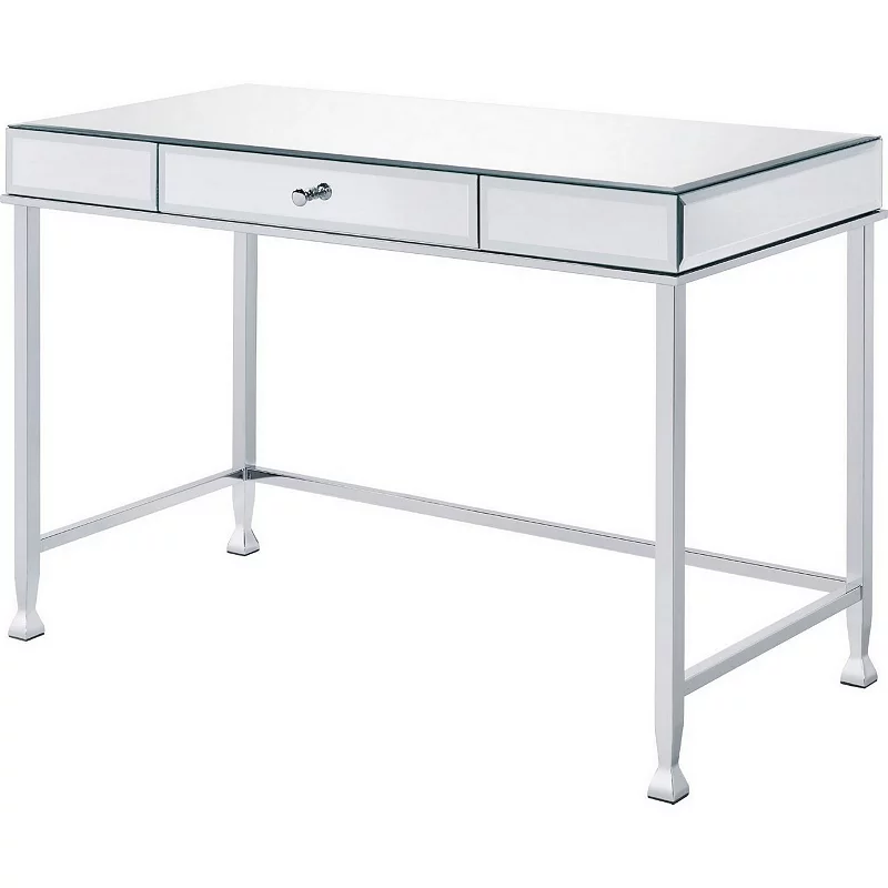 Rectangular Storage Writing Desk， White