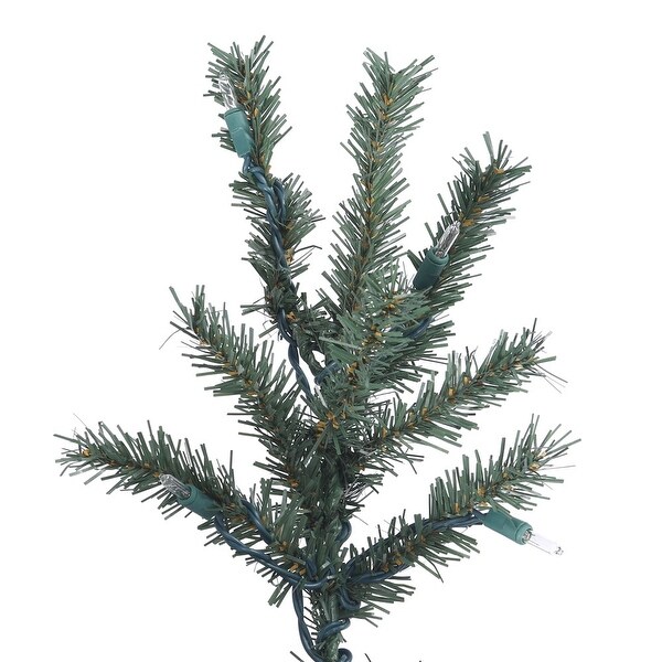 Vickerman 6' Natural Bark Alpine Artificial Christmas Tree，Warm White Duralit LED Lights