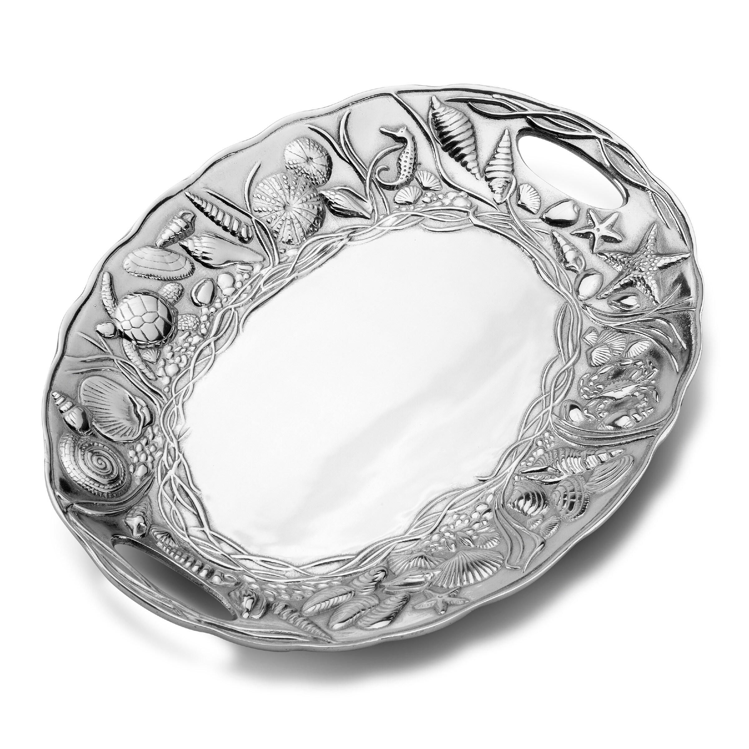 Wilton Armetale Coastal Handle Tray