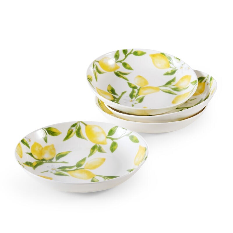 Mikasa Lemons 8.5In Pasta Bowl  Set of 4