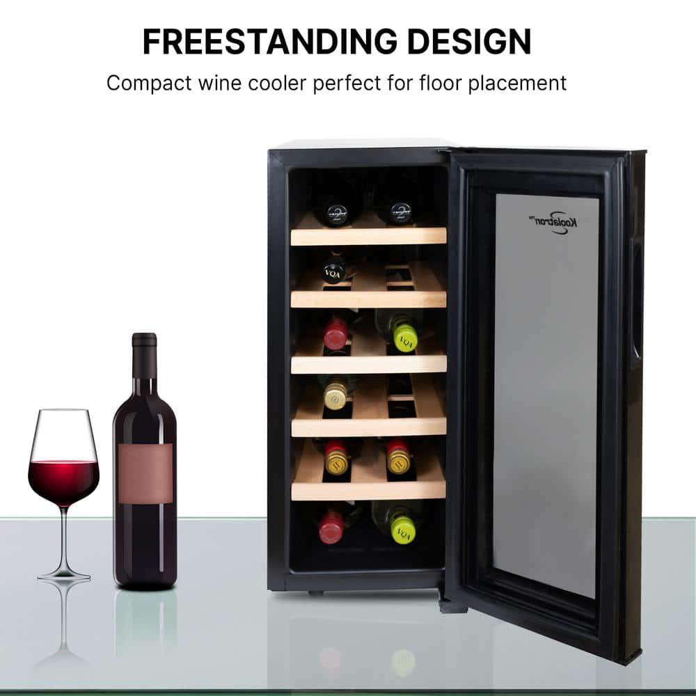 Koolatron 12 Bottle Wine Cooler Deluxe Freestanding Wine Fridge