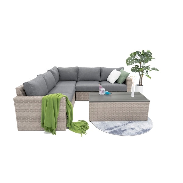 Avalon Bay 6piece Deep Seating Sectional