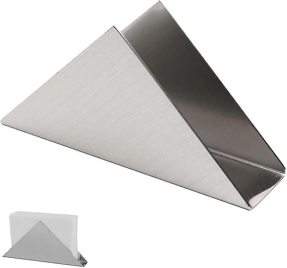 Kitchen Napkin Dispenser， Vertical Napkin Holder， Durable Napkin Holder Stainless Steel Triangle Nap