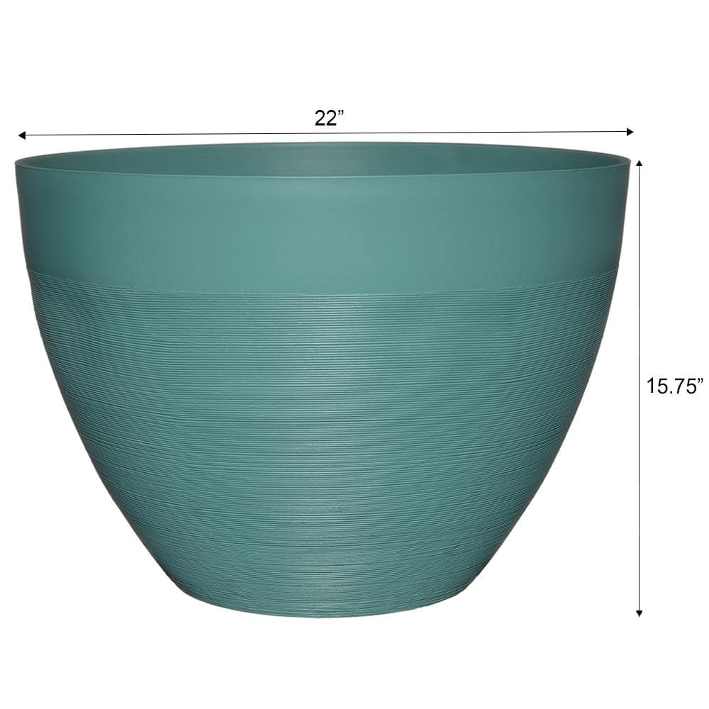 Decatur 22 in. Haze Resin Planter Pot HD1330-217