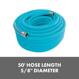 AQUA JOE 58 in. Dia x 50 ft. Hybrid Polymer Flex Kink Free Hose AJPGH50-DWS