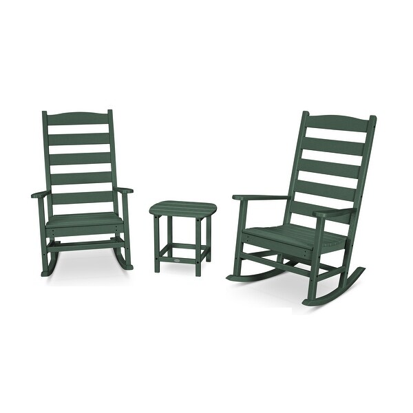 POLYWOOD Shaker 3Piece Porch Rocking Chair Set