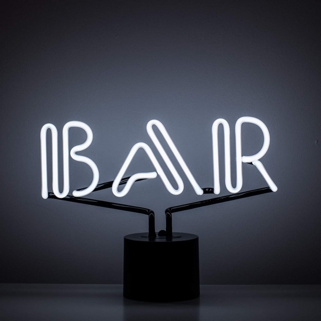 Amped Co Neon Desk Light With Real Neon Bar Text Classic