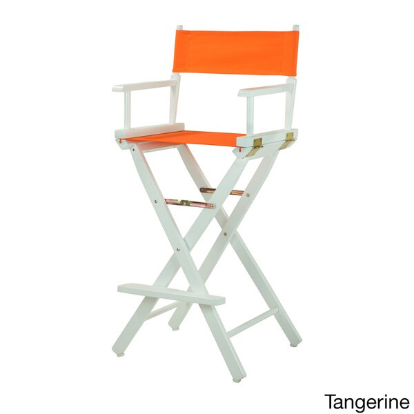 White Frame 30-inch Director's Chair