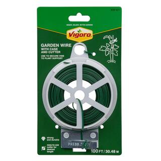 Vigoro 100 ft. Heavy Gauge Garden Wire With Case And Cutter 5518