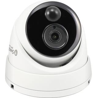 Swann 5MP Wired Dome Security Camera with PIR Motion Sensor and 100 ft. of Night Vision SWPRO-5MPMSD