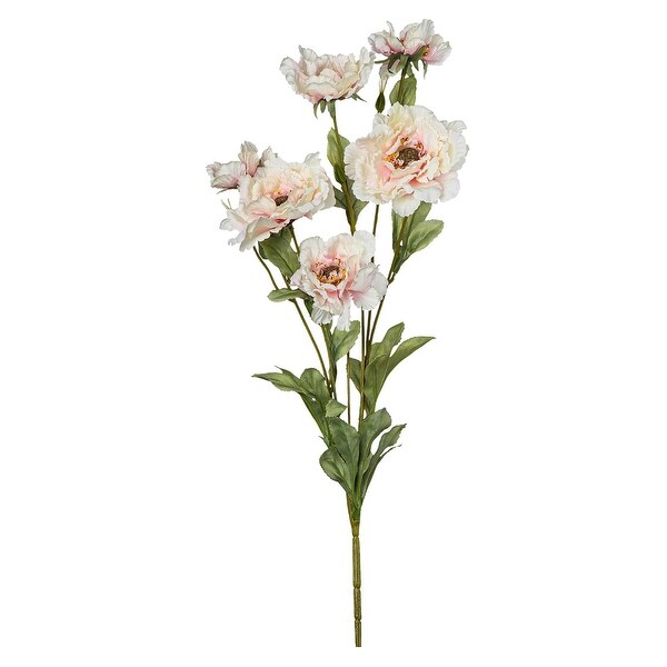 Pink Silk Decorative Artificial Penony Faux Flowers