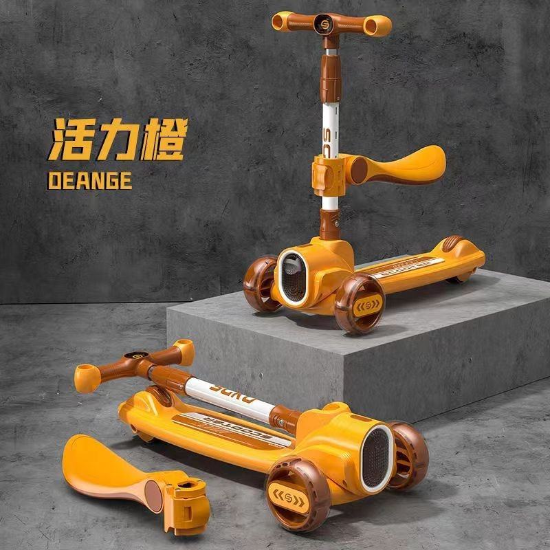 Wholesale Foldable 3 in 1 Child Kids Kick Scooters 3 Wheel Toys Bike Children push Foot Scooter Kids Scooter for Kids Children