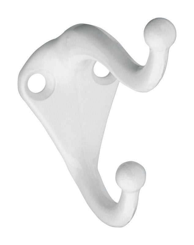 COAT/HAT HOOK WHT 35LB