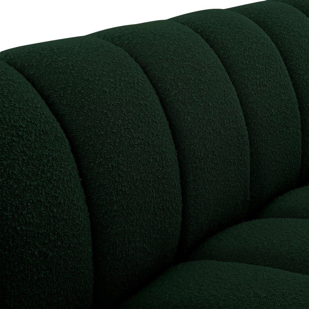 Elijah Boucle Fabric Upholstered Chair   Contemporary   Loveseats   by Meridian Furniture  Houzz