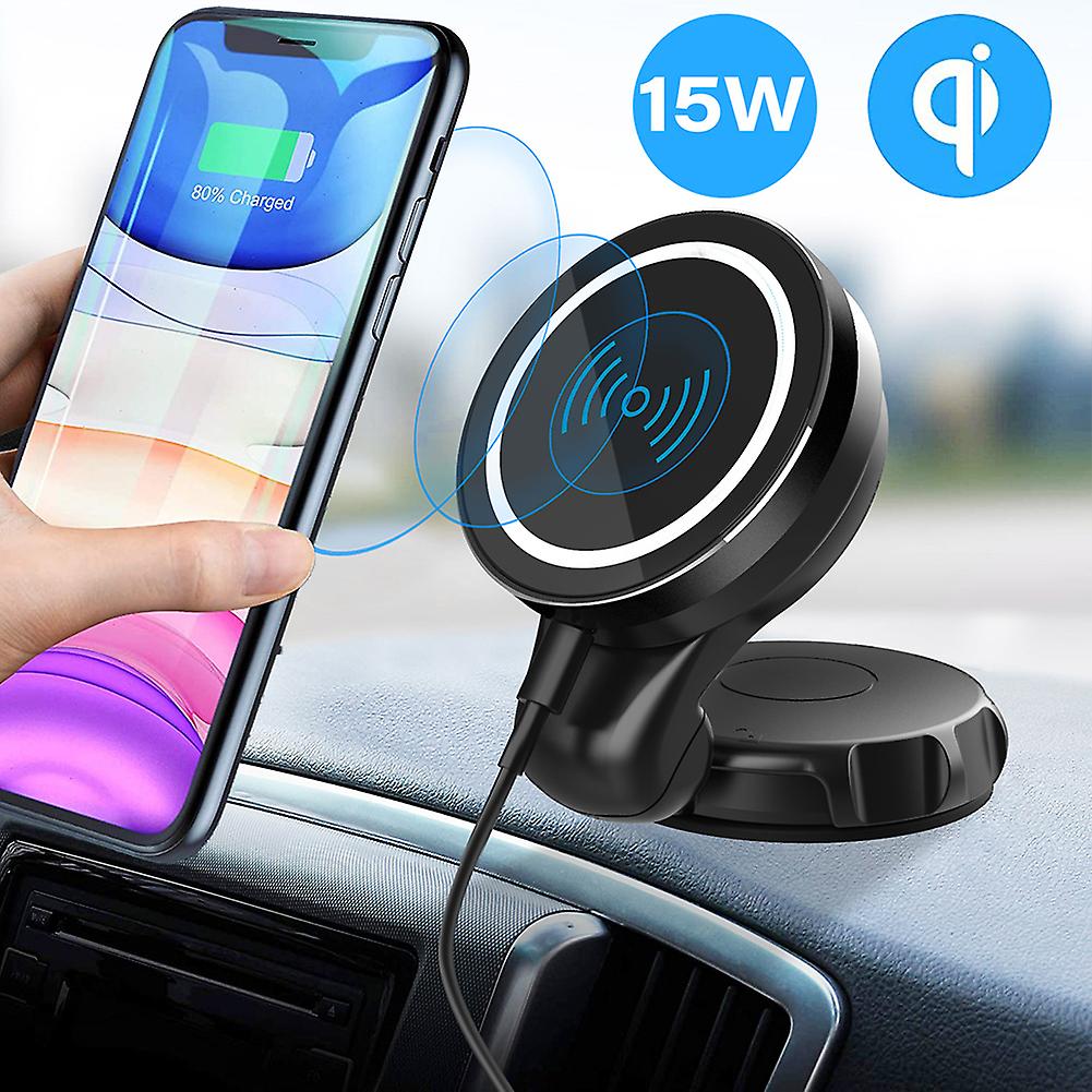 Magnetic Wireless Car Charger Car Phone Holder Compatible With All Iphone 12 Series Car Chargers