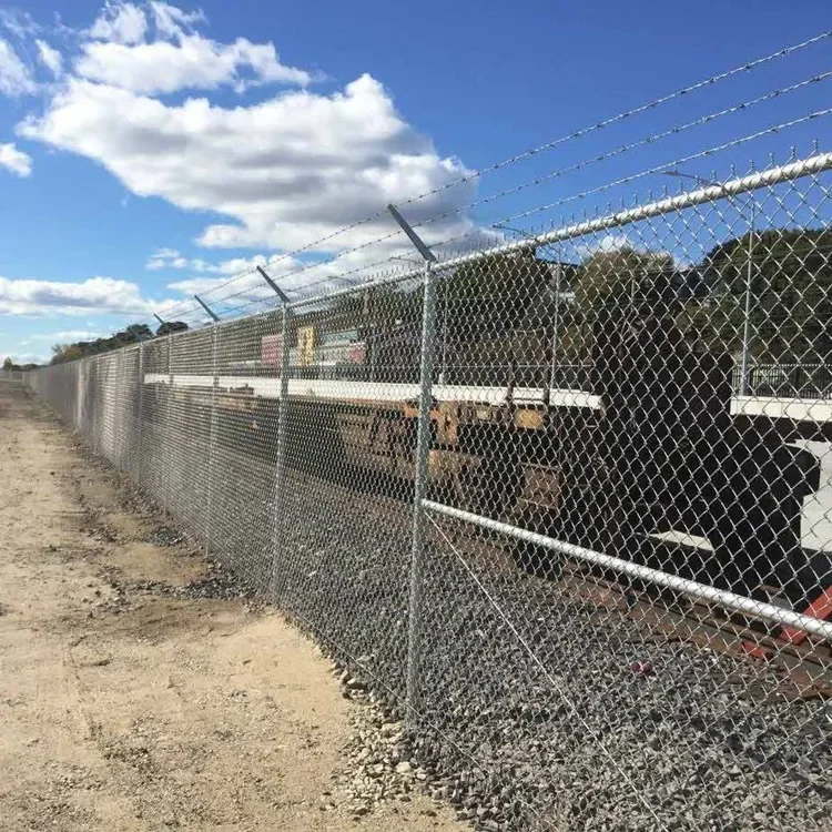 Manufacturer Supply High Quality Lowes Pice Galvanized Wire Chain Link Fence