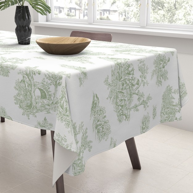 Evanjelina amp Co Toile De Jouy Sage Tablecloth Deny Designs