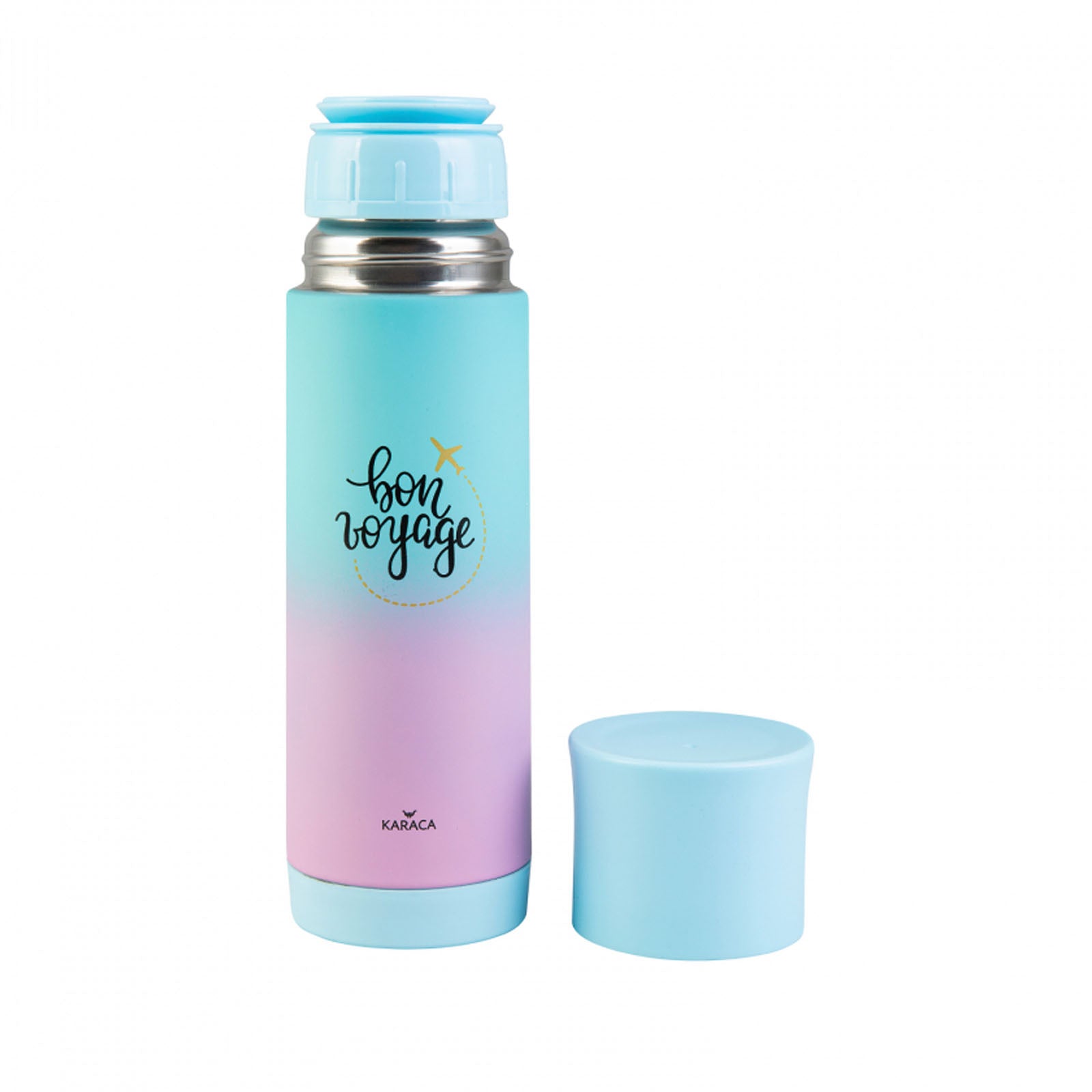 Karaca Travel Sky Blue & Pink  400 Ml Thermos 153.03.07.9669