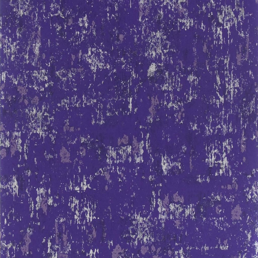 Sample Rasetti Wallpaper in Violet from the Alexandria Collection by Designers Guild