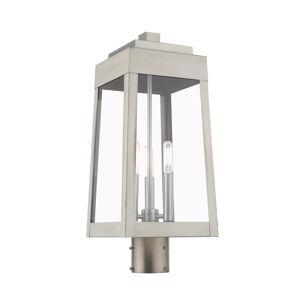 Livex Lighting Oslo 3 Light Outdoor Post Top Lantern   8.25\