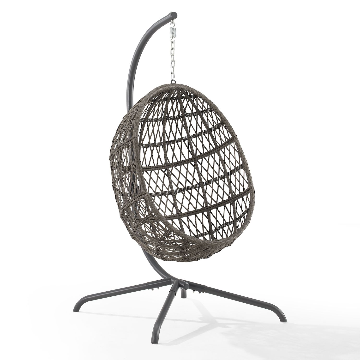 Crosley Tess Indoor / Outdoor Patio Wicker Hanging Egg Chair