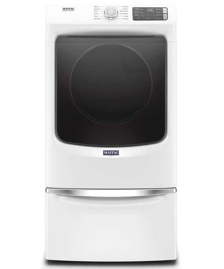 Maytag ADA 7.3 Cu. Ft. White Front Load Electric Dryer With Extra Power And Quick Dry Cycle