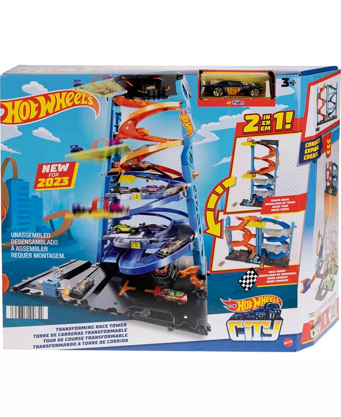 Hot Wheels City Transforming Race Tower Playset