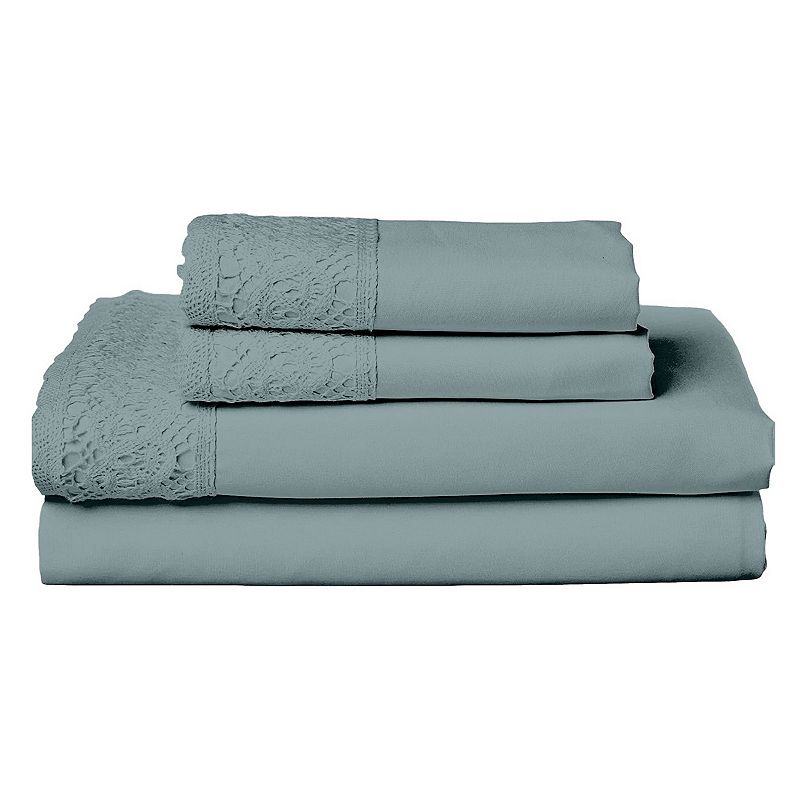 Pacific Coast Textiles Lace Microfiber Sheet Set