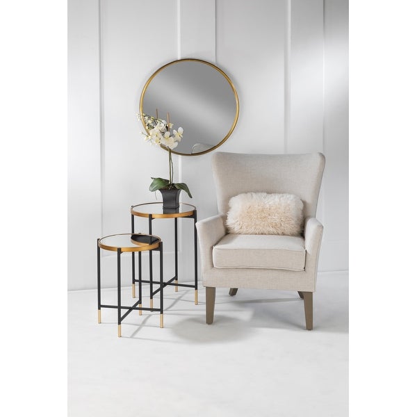 Mirror Side Tables - Set of 2